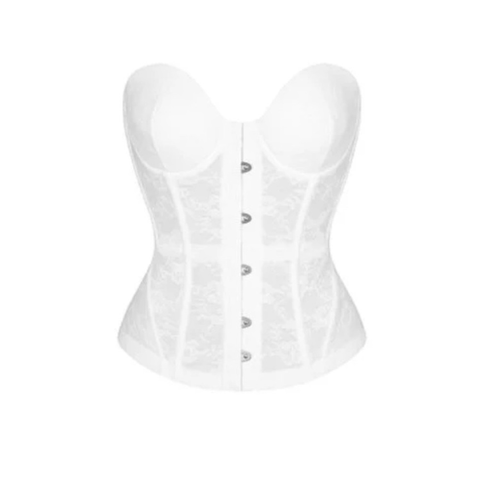 SKIMS White Lace Shapewear Bridal Corset